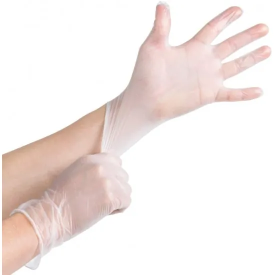Hand with Clear Vinyl Glove