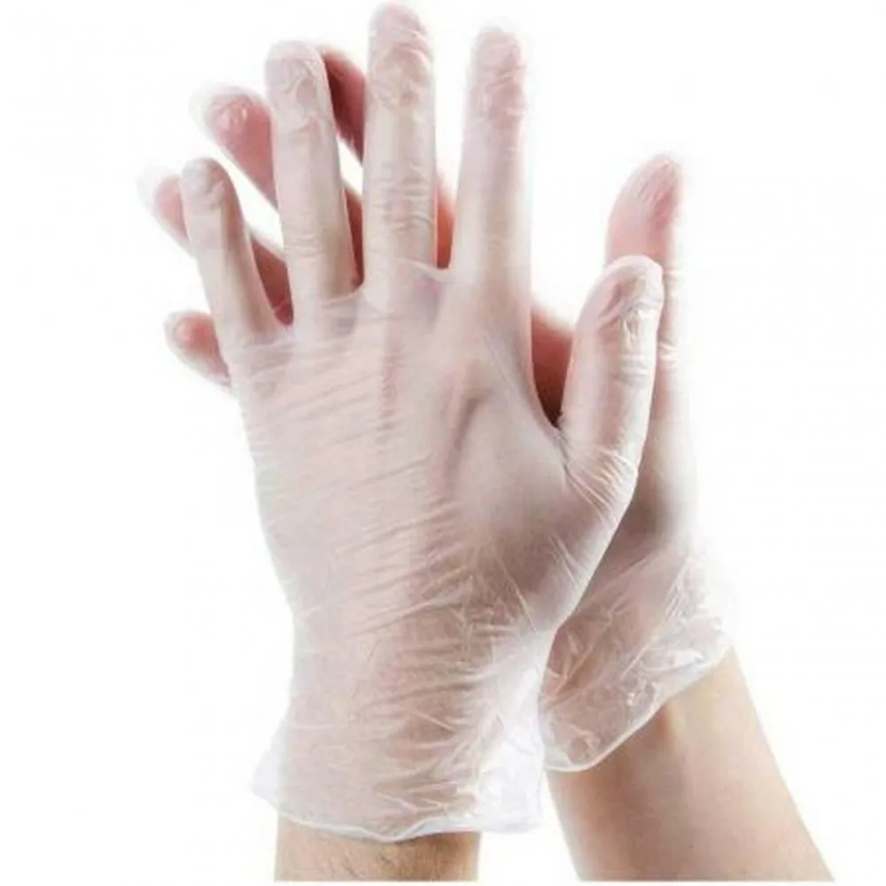 Vinyl Gloves Clear Powder Free Med  X 100