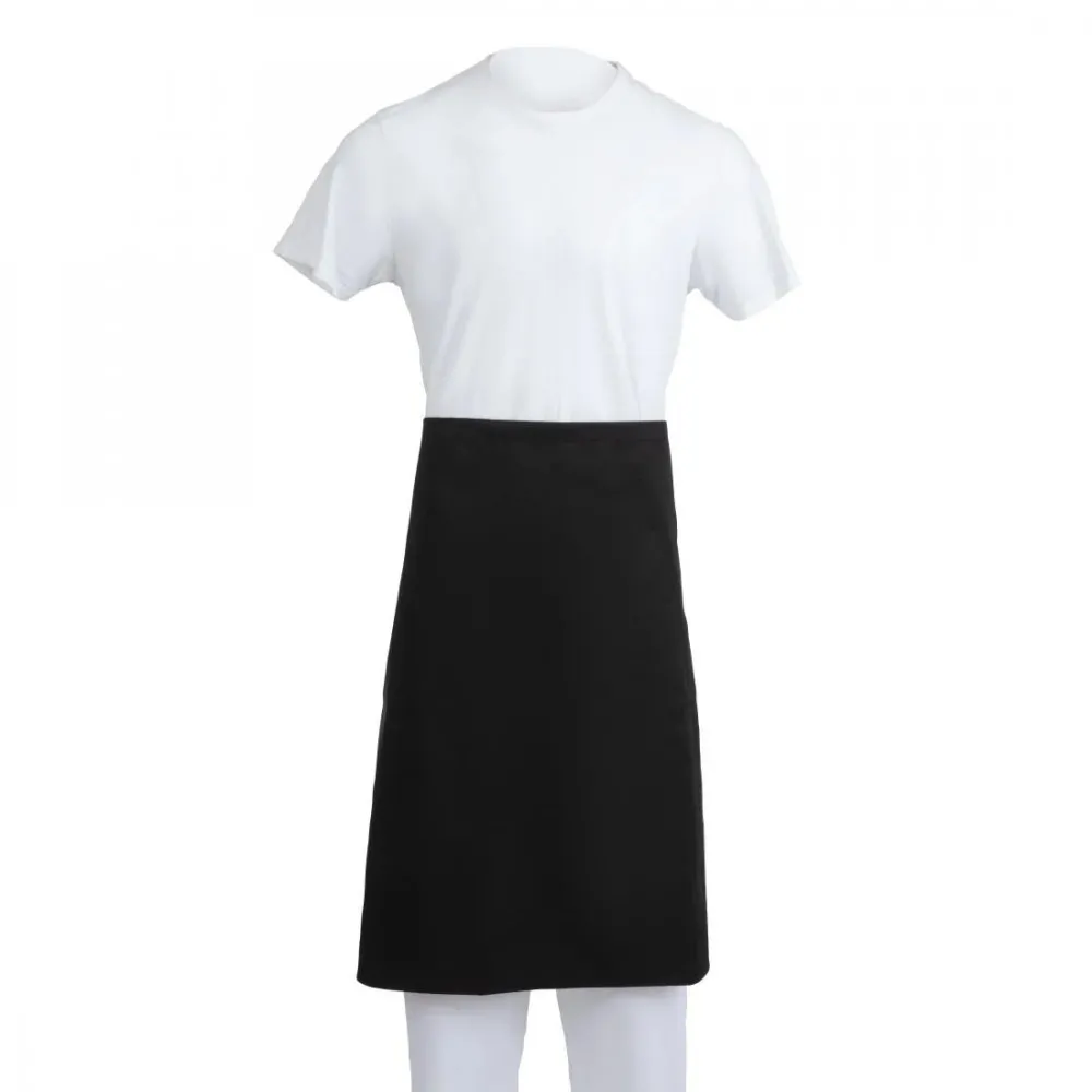 Black Pcotton Regular Waist Apron- 36x30 Long''