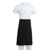 Black Pcotton Regular Waist Apron- 36x30 Long''