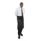 Lady wearing Black Pcotton Regular Waist Apron- 36x30 Long''