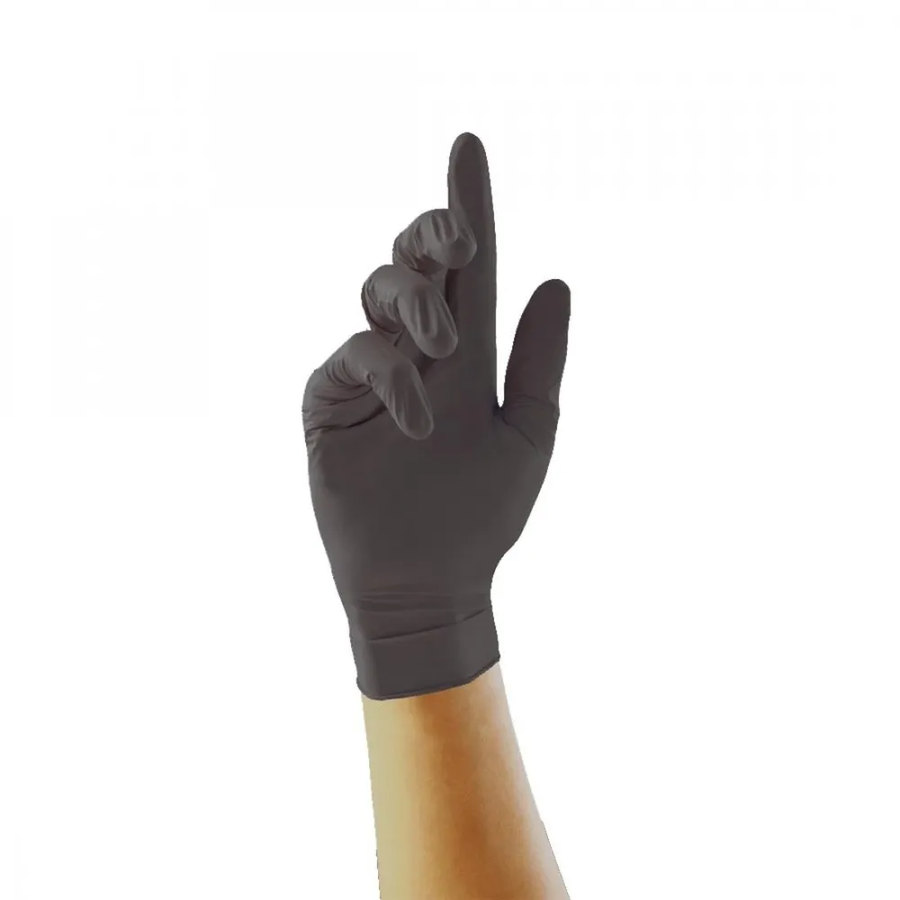 Black Nitrile Gloves Powder Free Large X 100