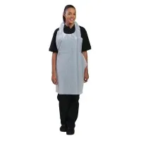 Disposable White  Plastic Apron X 100