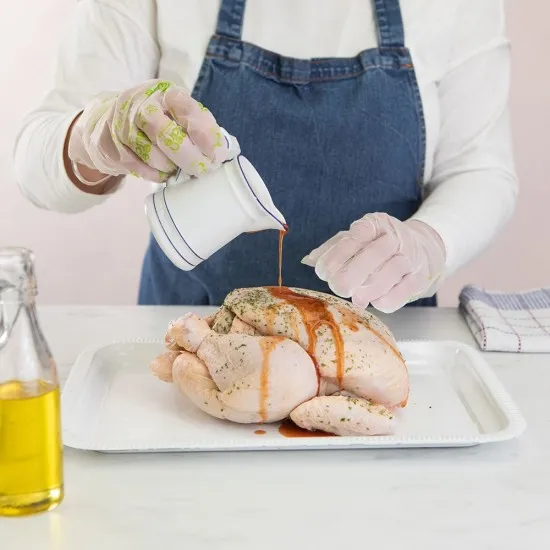 Compostable Gloves Clear Med X 100