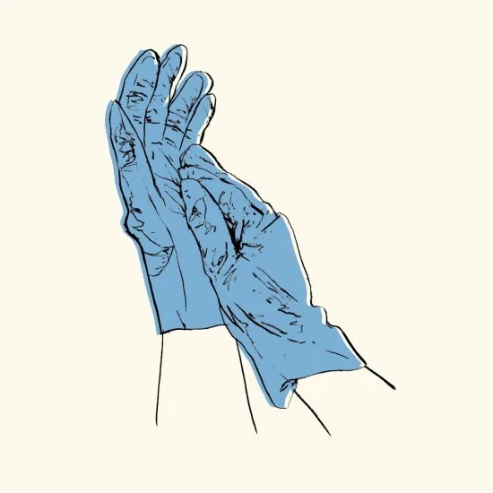 Compostable Gloves Blue Med X 100