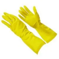 Yellow Rubber Cleangrip Gloves Med X 12