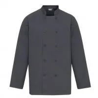Premier S/s Chef Jacket Steel Grey