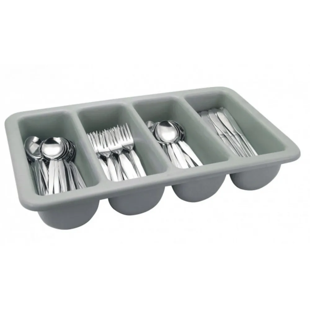 Aps Cutlery Tray 13'' X 21'' Grey/black