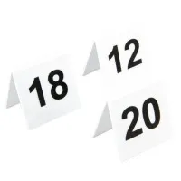 Table Numbers 11 - 20  Plastic
