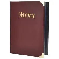 Menu Covers A4 Maroon