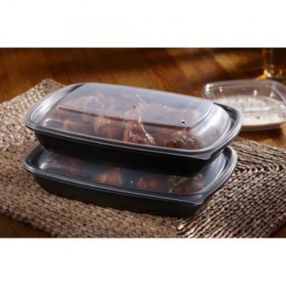 1000cc Black Pp Container X 200