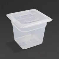 Polypropylene Gn Container  1/6 With Lid 150mm