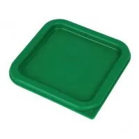 Hygiplas Square Food Storage Container Lid Green Medium