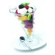 Cornucopia-shaped dessert glass