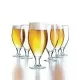 Cervoise 10.75oz Stem Beer Glasses Filled with Beer
