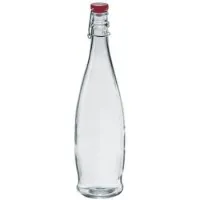 Indro Glass Bottle 1ltr Red Lid X 6