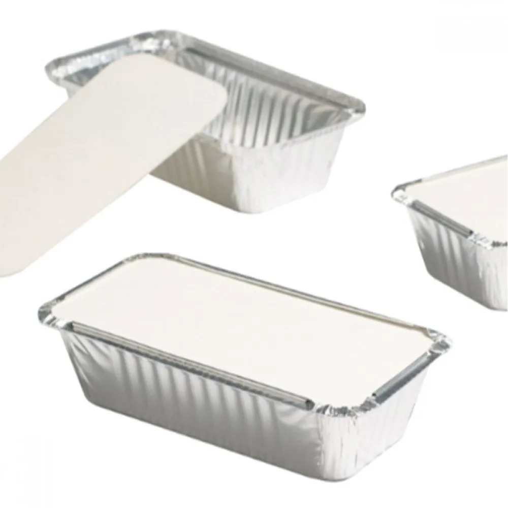 Foil Container+lid No.6 4x8'' X 25