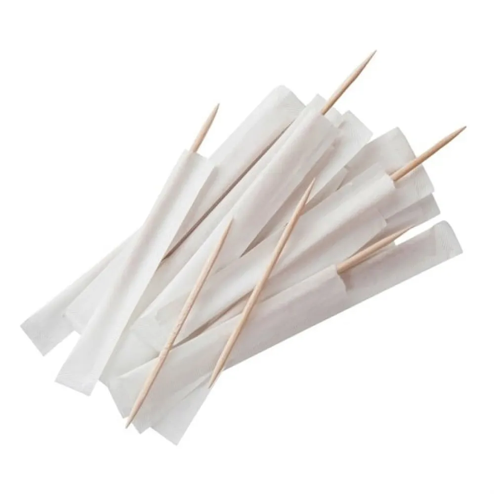 Bamboo Toothpicks Wrapped X 1000