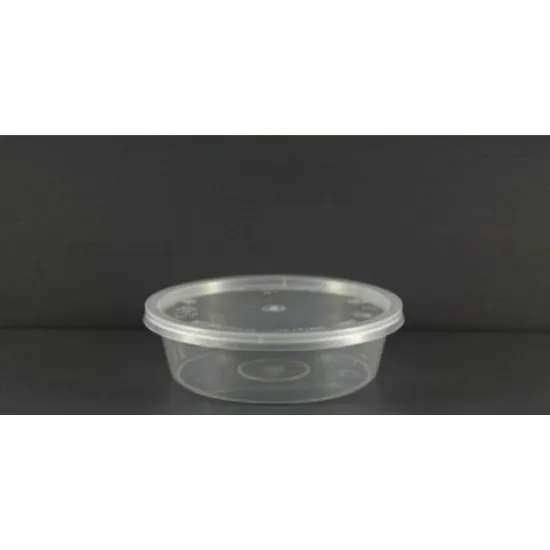 Clear Microwave Container 4oz + Lid 