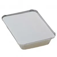 Foil Container+lid 9x6x2'' X 25