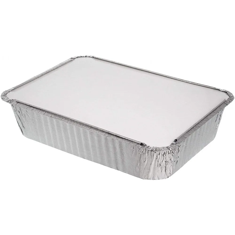Foil Container+lid 9x6x2'' X 25
