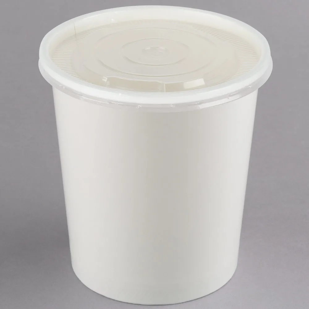 White 12oz Soup Container + Lid X 250