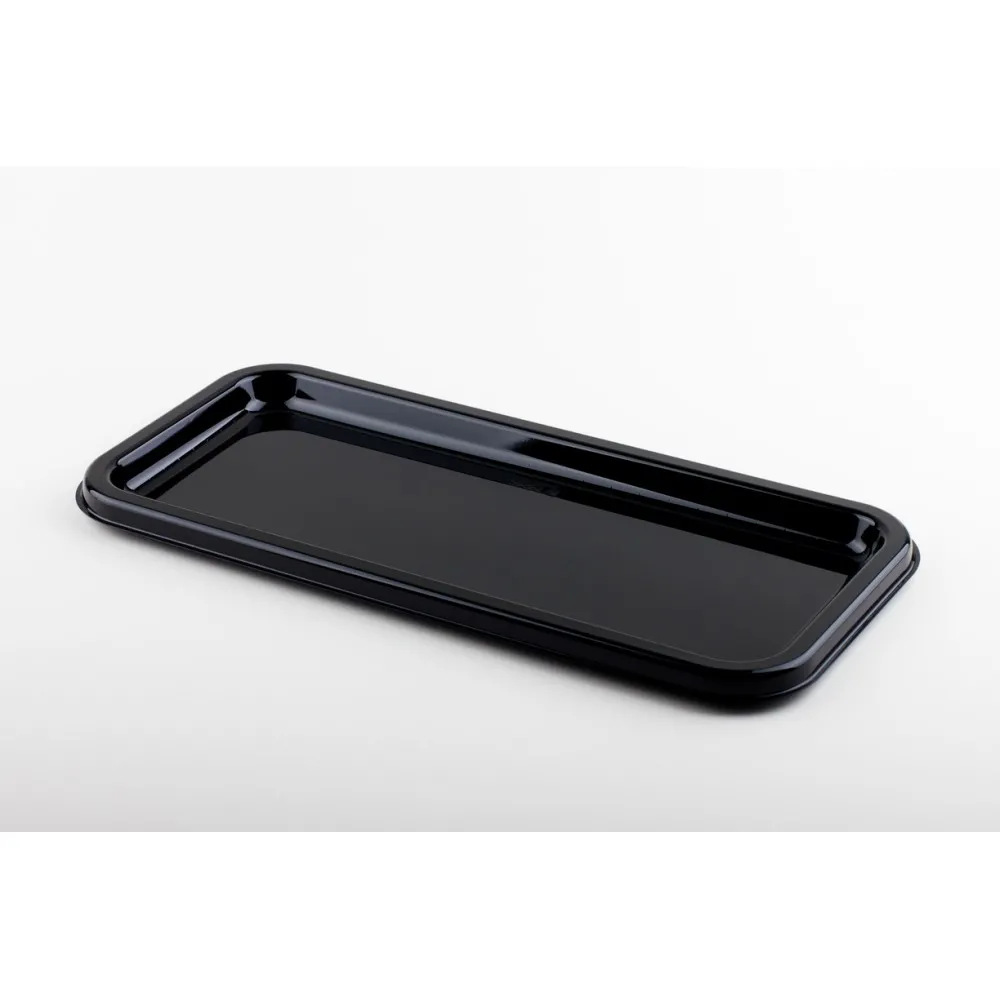 Sabert Black Platter Med+ Lid X25 (46x30cm)
