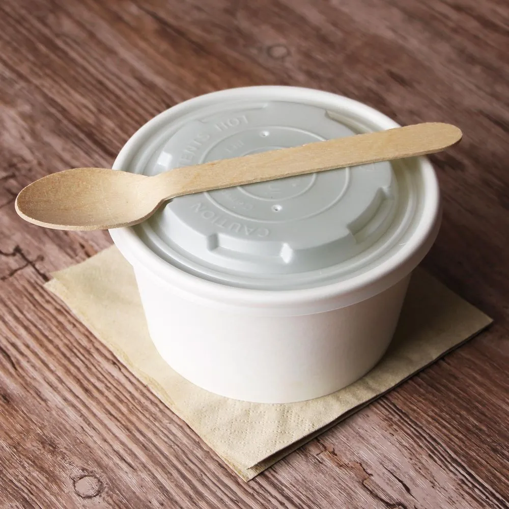White 16oz Soup Container + Lid X 25