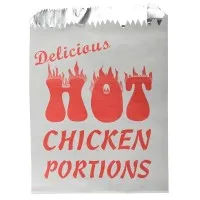 Foil Hot Chicken Bag Small X 500