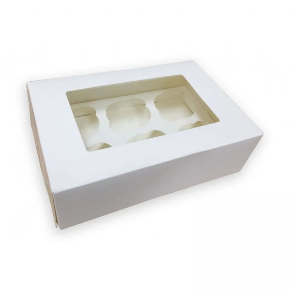 Cupcake Box White (6) X 25