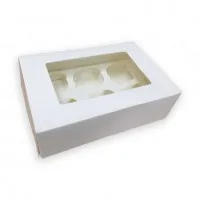 Cupcake Box White (6) X 25