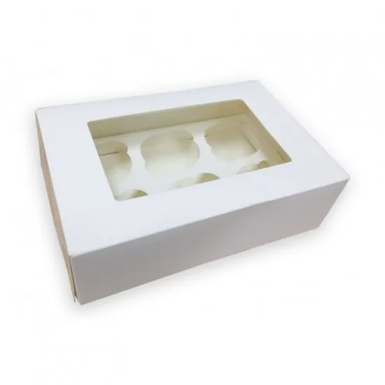 Cupcake Box White (6) X 25