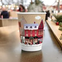 Christmas Aqueous D/w Cup 12oz  X 500