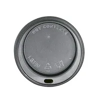 Black Lids For Paper Cup 12/16/20oz X1000