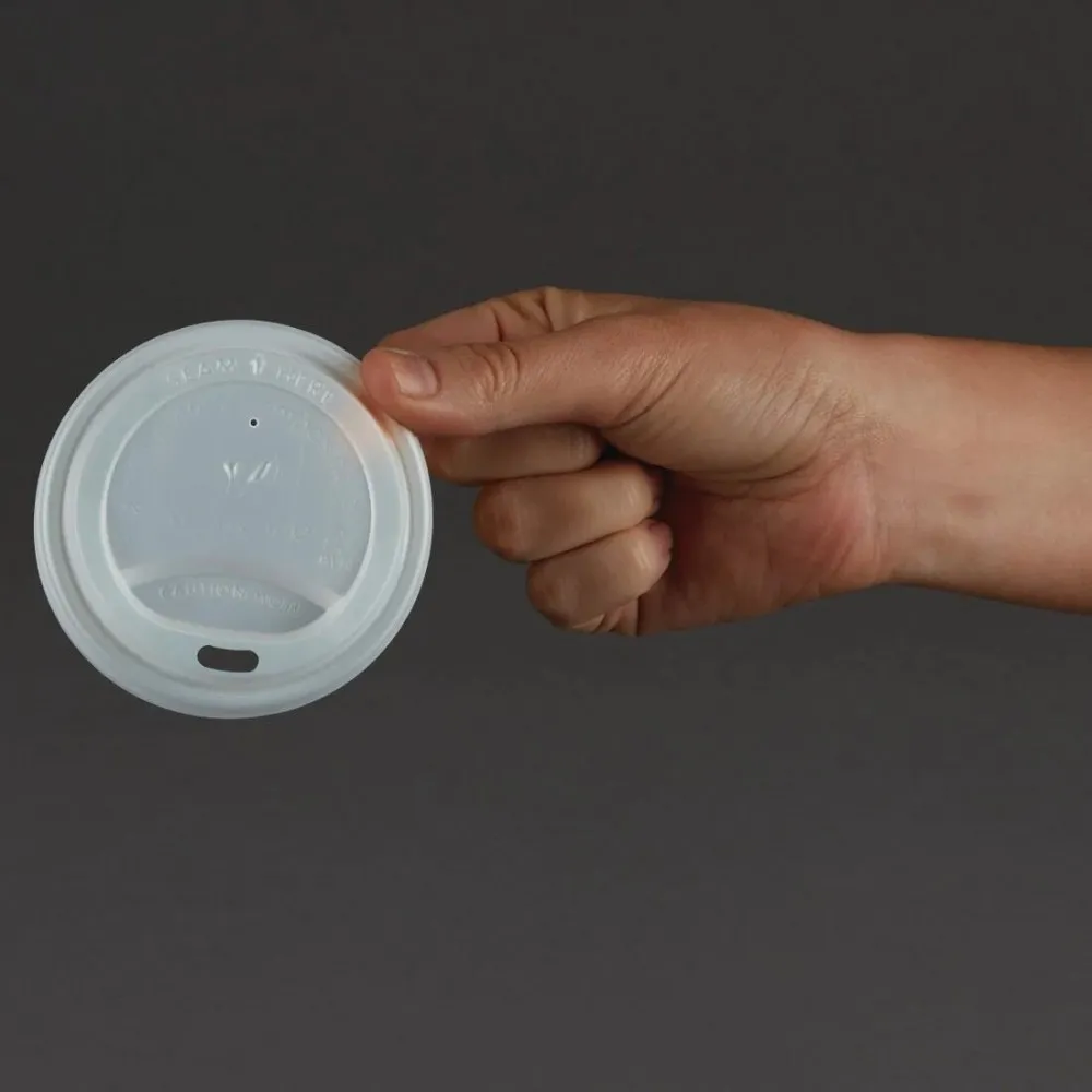 8oz White 79mm Compostable Lid X 1000