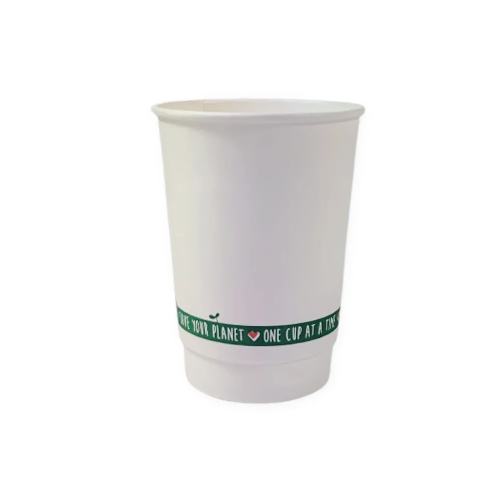 Compostable D/w 12oz White Cup X 500