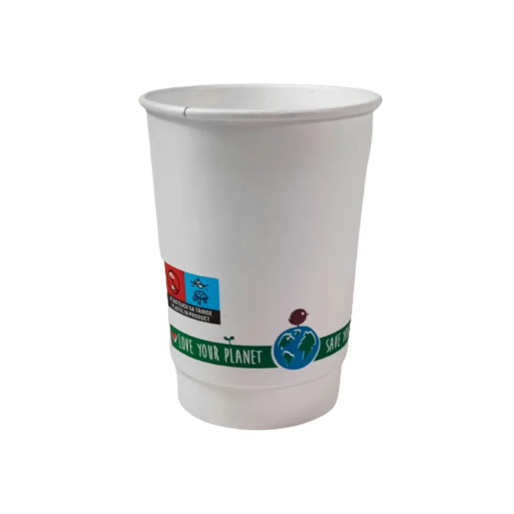Compostable D/w 12oz White Cup X 500