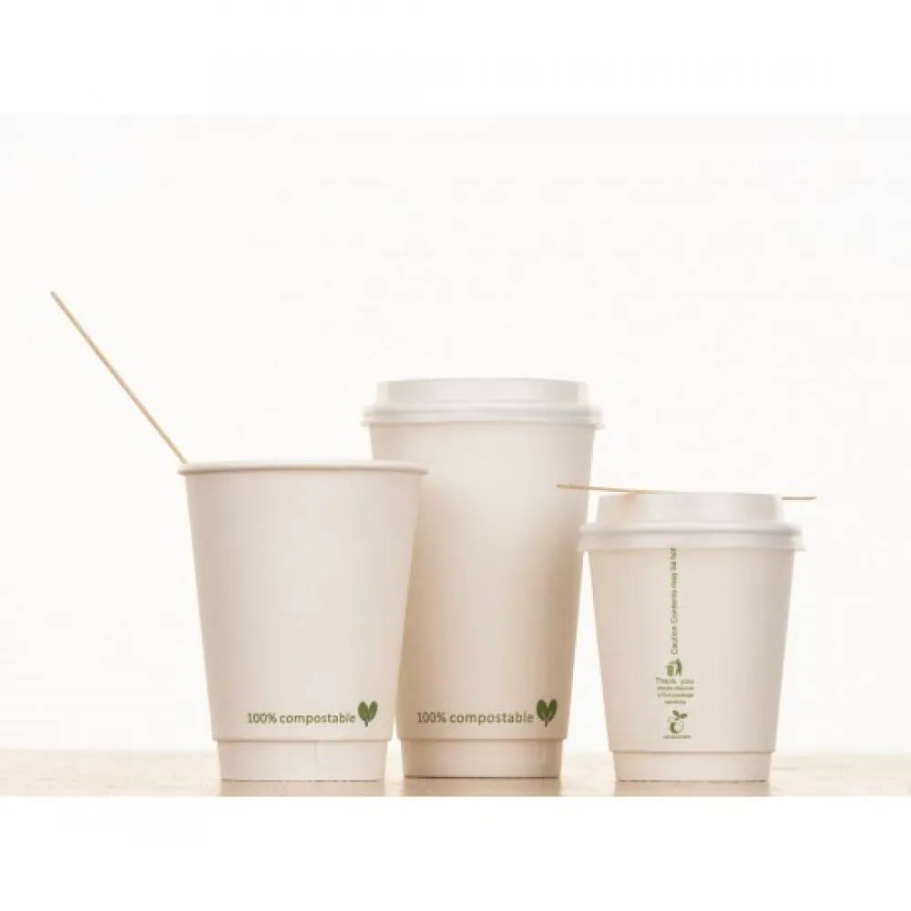 Compostable D/w 8oz White Cup X 500