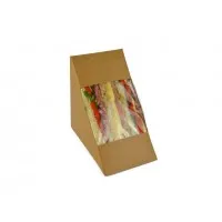 Compostable Kraft Sandwich Wedge X 500