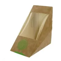 Compostable Kraft Sandwich Wedge X 500