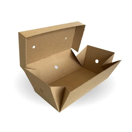 Brown Corrugated Large Premium Burger Box
