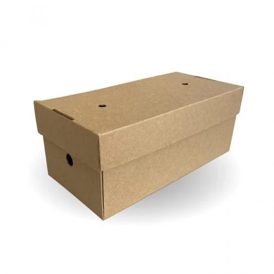 Brown Corrugated Large Premium Burger Box