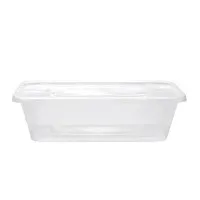 C650 Clear Microwave Container & Lid X 250