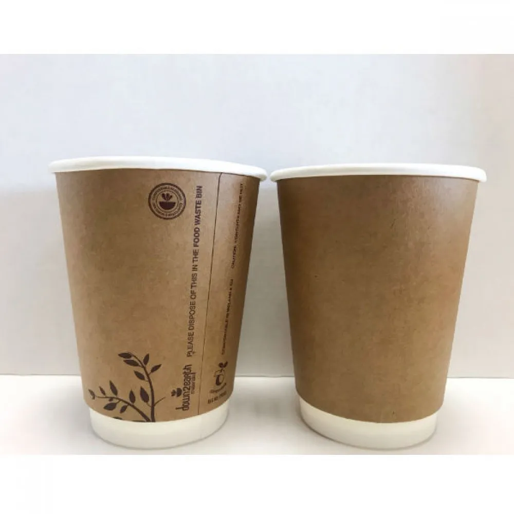 Compostable D/w 12oz Chestnut Cup X 500