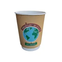 Stp Compostable D/w 8oz Kraft Cup X 500