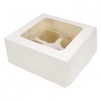 Cupcake Box White (4) X 25