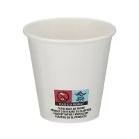 6oz White Single Wall Hot Cup Wall Hot Cup (pe Lined) X 1000