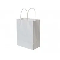 Twist Handle Large Gusset White Bag X 250
