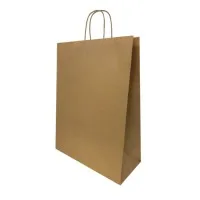 Twist Handle Large Gusset Kraft Bag X 250