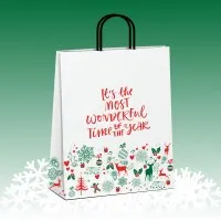 Twist Handle Xmas Bags Large X 250